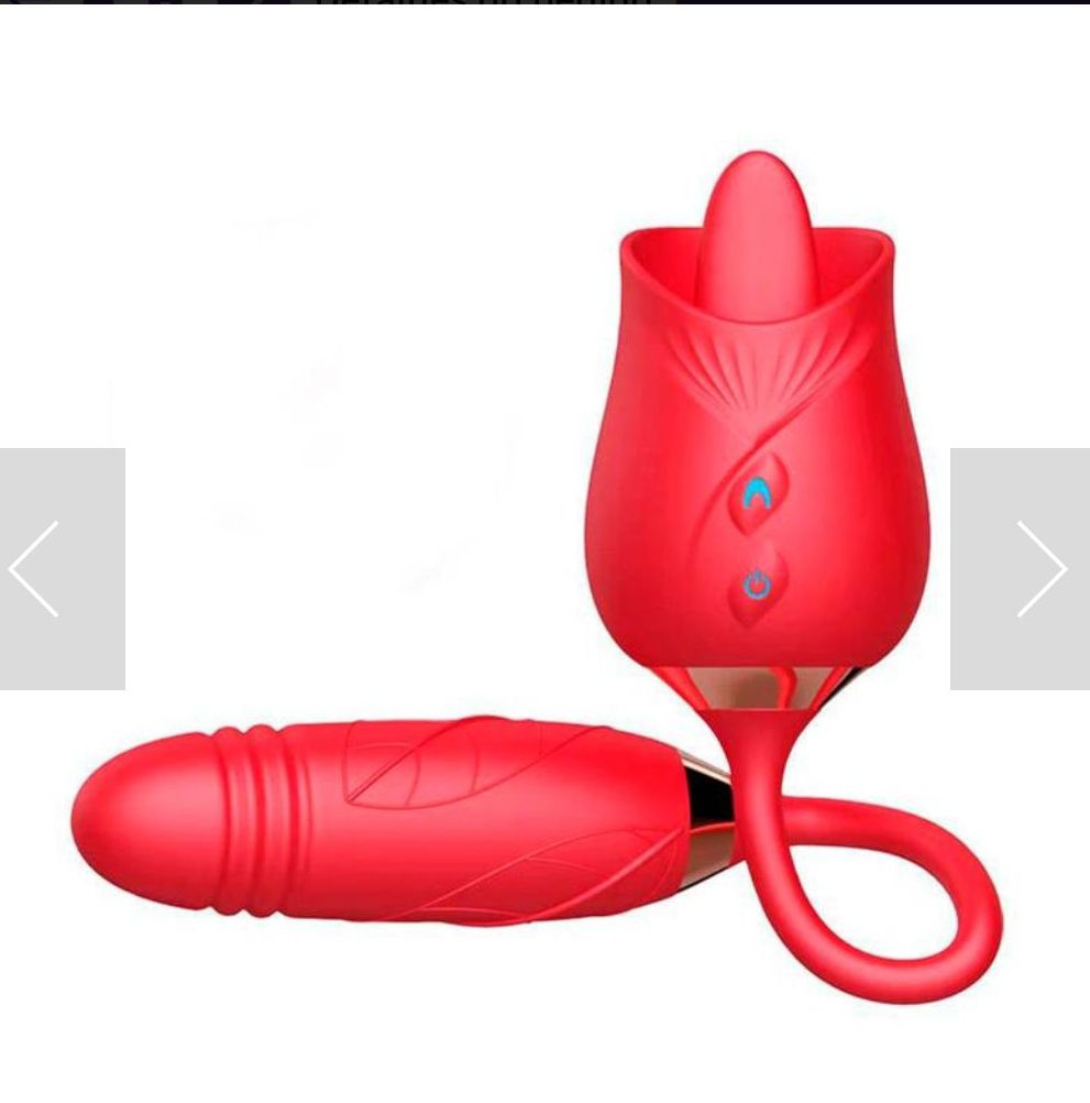 Vibrador Rosa c língua e vai e vem usb